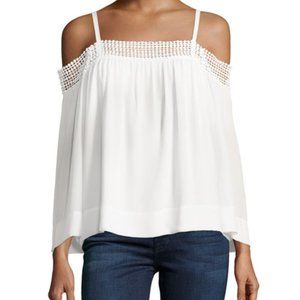 Rebecca Minkoff Sirena Off-the-Shoulder Silk Top